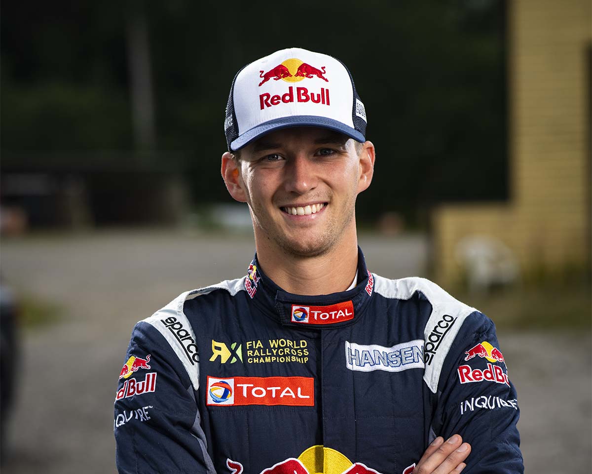FIA SDC Team leader Timmy Hansen in racing outfit